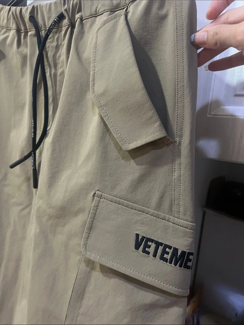 Vetements Beige Cargo Midi Skirt